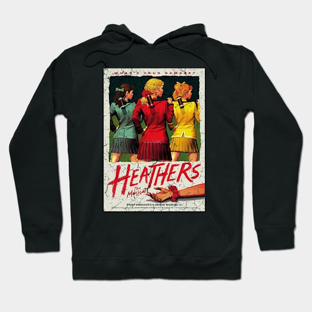 Distressed Heaters The Musical Style Hoodie by venusblack